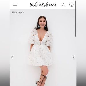 For Love & Lemons Leighton Mini Dress - NWT